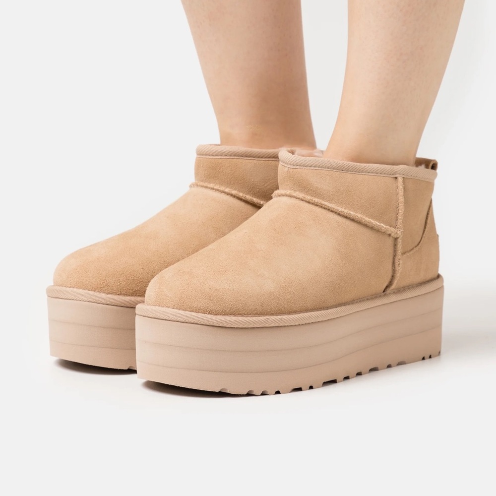 UGG Women's Classic Ultra Mini Platform in Mustard Seed - Picture 1 of 16